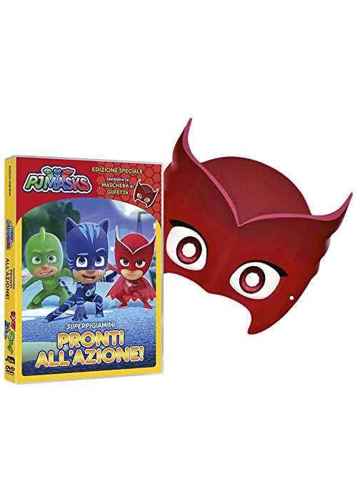 Dvd+Maschera Pj Masks - Super Pigiamini Pronti All'Azione! (Gufetta Edition)