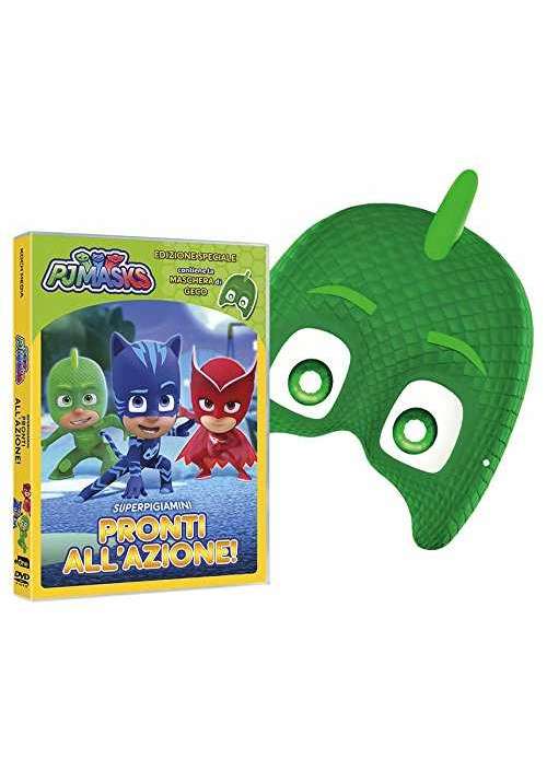 Dvd+Maschera Pj Masks - Super Pigiamini Pronti All'Azione! (Geco Edition)