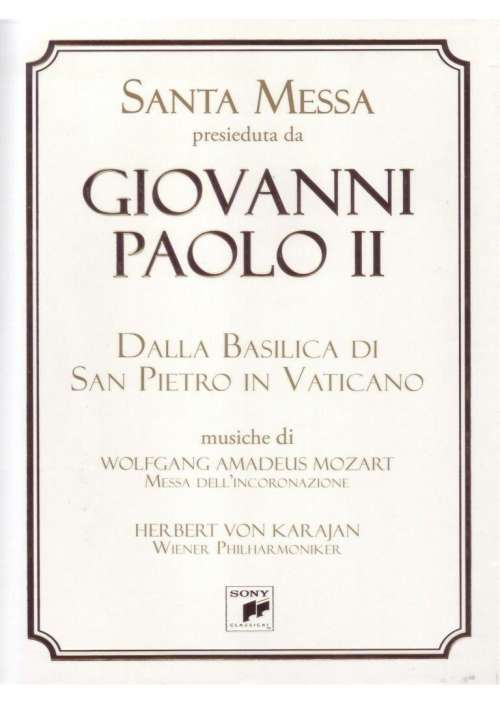 Santa Messa Presieduta Da Giovanni Paolo II